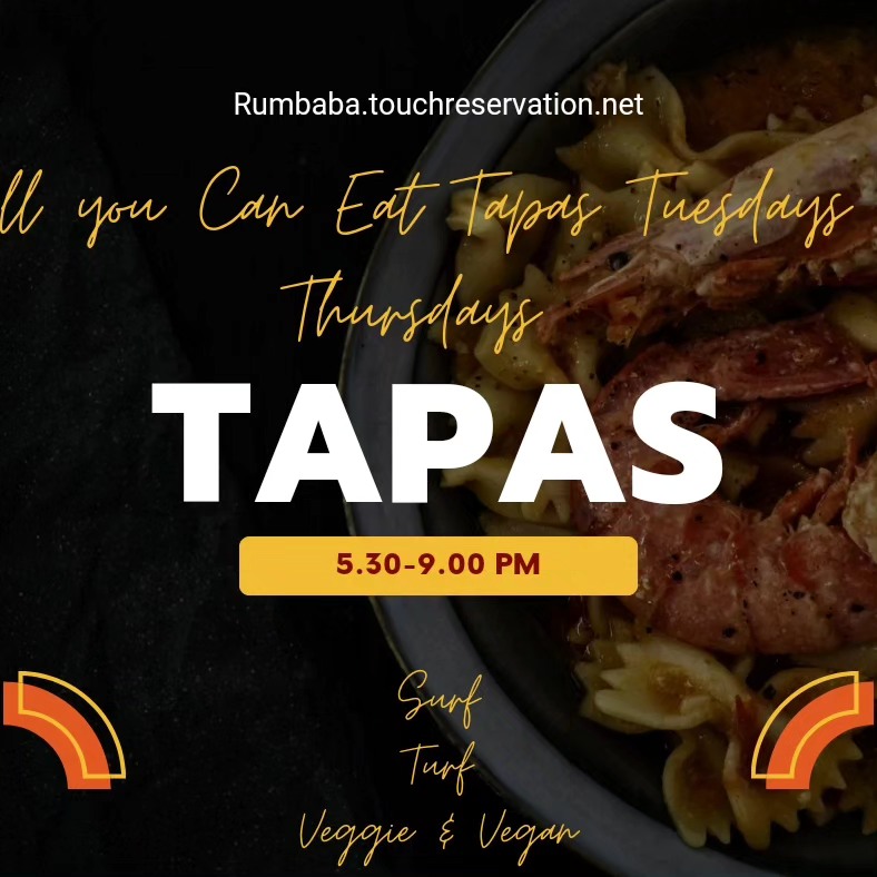 All Eat Tapas Tues Thurs